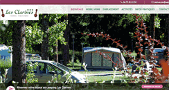 Desktop Screenshot of camping-les-clarines.com