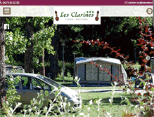 Tablet Screenshot of camping-les-clarines.com